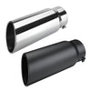 Universal 5 Inch Inlet 6 Inch Outlet Car Straight Exhaust Tail Throat Tailpipe Exhaust Tip 15inch Length Tailpipe Anti-Corrosive